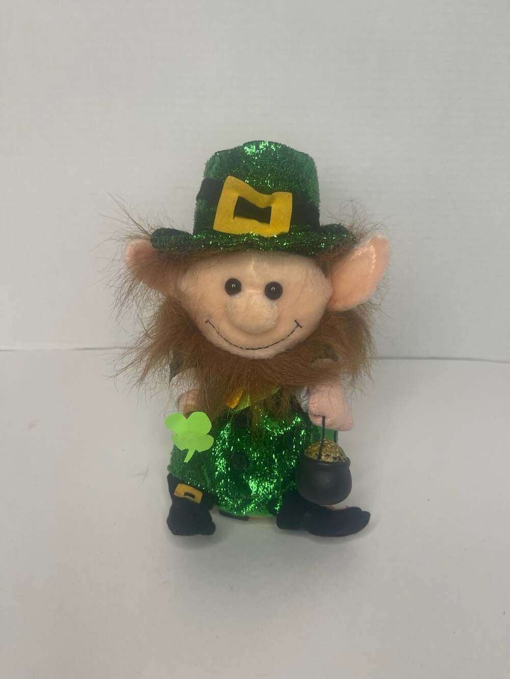Fully Works Gemmy Industries St. Patrick's Day Leprechaun Plush Toy Eileen
